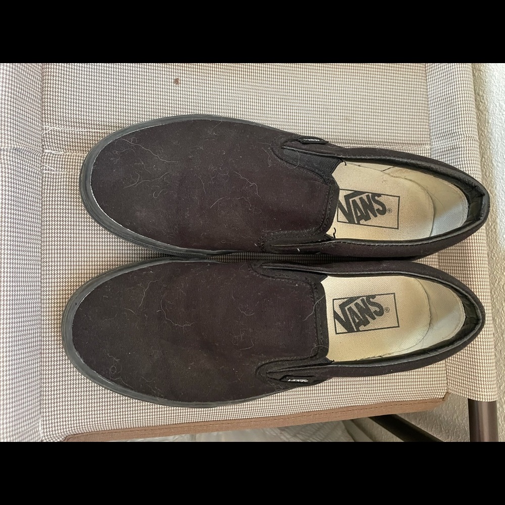 Black slip on vans